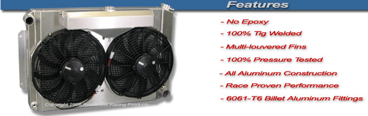 radiator, auto radiator, aluminum radiators, custom aluminum racing radiators, custom aluminum race car radiators